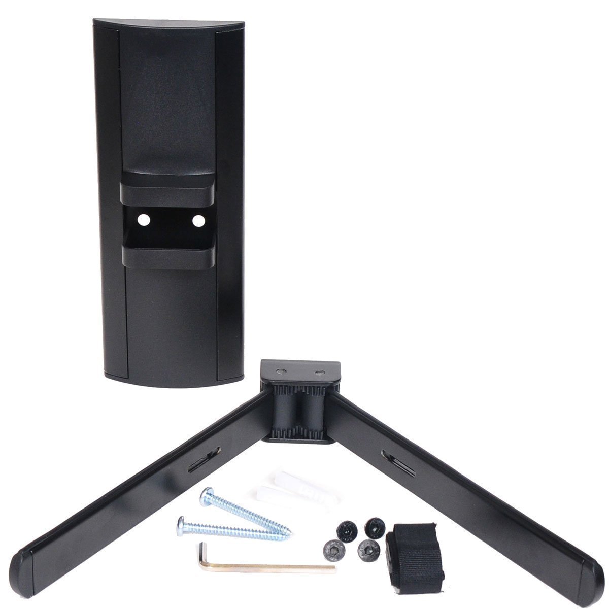 Videosecu regolabile mensola staffa da parete per lettore DVD ricevitore DVR VCR cable box o altri componenti audio – sotto TV staffa MA1