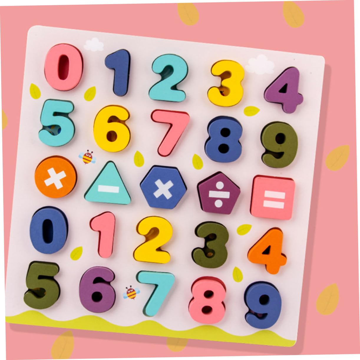 Rompecabezas de Números 2 Juegos de Madera para Niños | Bloques de Alfabeto de Madera, Juguetes Educativos Años, Decoracion Colegio