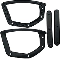 Vista 5 de MERIGLARE Reposabrazos de repuesto para silla de 2 piezas, accesorios de reparación cómodos, piezas de silla de computadora, reposabrazos de malla