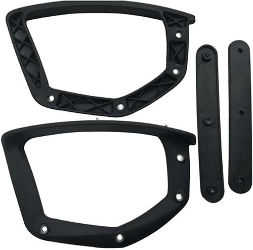 Miniatura 5 de MERIGLARE Reposabrazos de repuesto para silla de 2 piezas, accesorios de reparación cómodos, piezas de silla de computadora, reposabrazos de malla