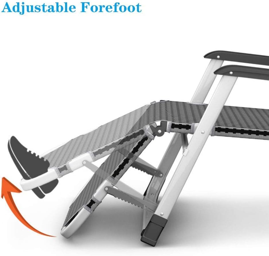 Generic Garden Furniture Sets, Camp Lounge Chairs Camping Garden Chairs Folding Zero Gravity Deck Chair Recliner Reclining Waterproof Chaise Loungers Metal for Outdoor Office Hopeful