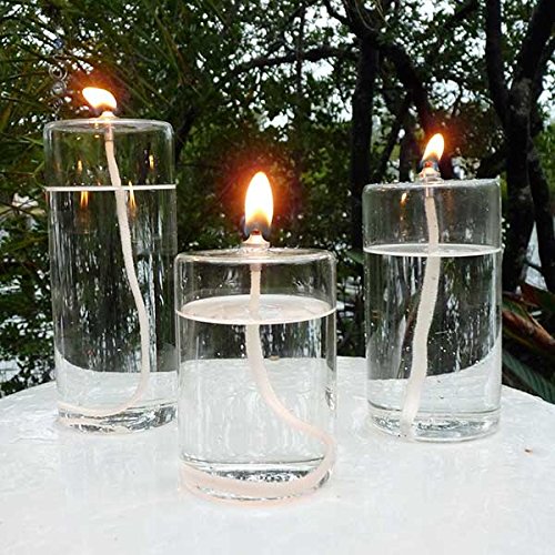 Firefly Dripless 6-Inch Refillable Glass Pillar Candle - Memory, Unity, Prayer And Window Candle Without The Wax Mess - Use Alone, In A Candle Holder Or Lantern - For Use In The Interior Of Your Home #TOP6