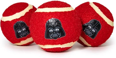 Amazon.com: Juguete para perro, pelotas de tenis Star Wars Darth Vader Face  Rojo Negro : Productos para Animales