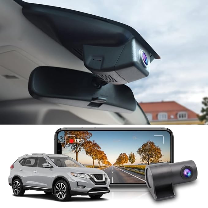 Fitcamx 4K Dash Cam for Nissan Rogue (2017–2020)