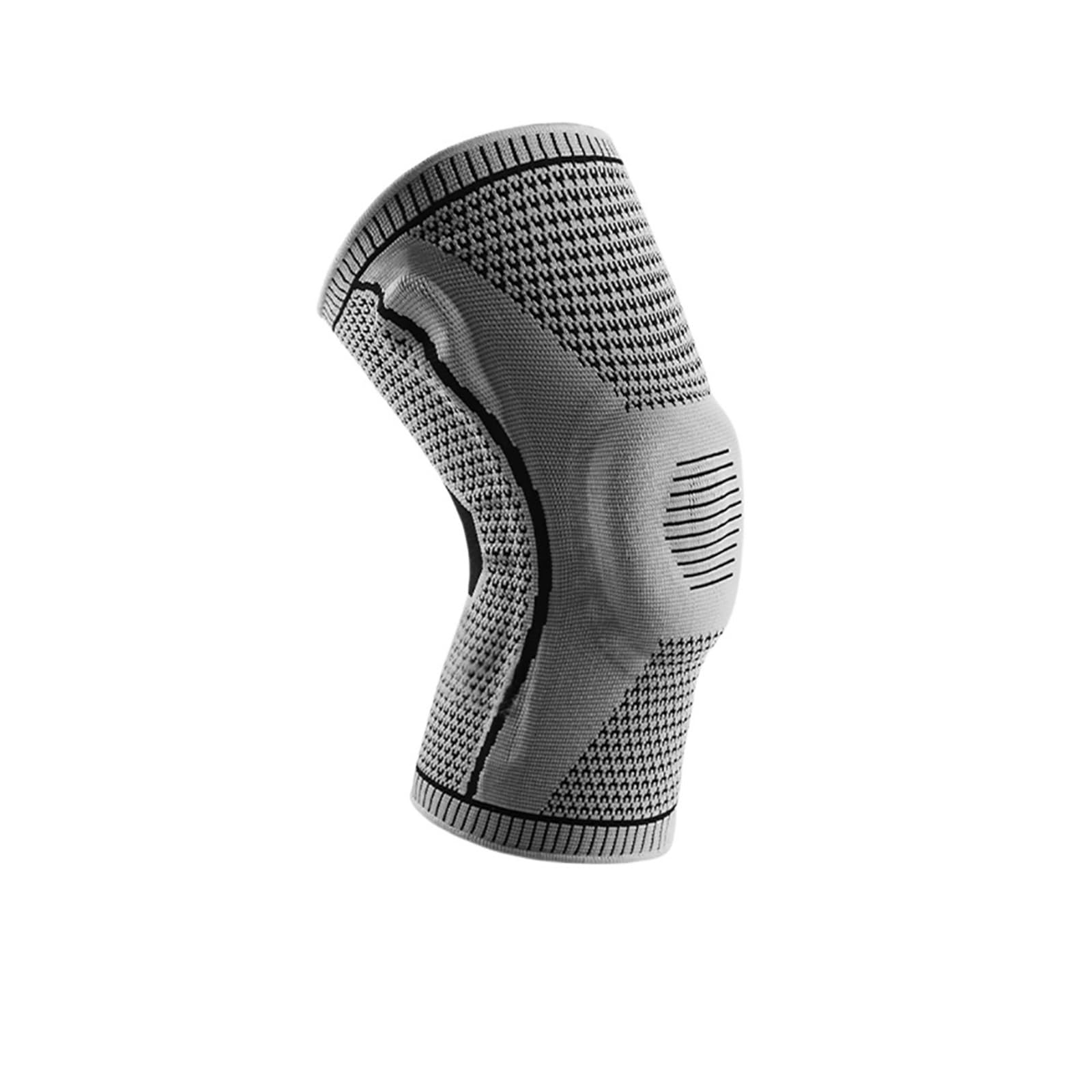 MRKU Genouillères de Sport antidérapantes, Maintien et Protection, Sangle Demi-pièce, Protection rotulienne et ménisque Interne, en Silicone, Compression, orthèses de Sport, Basketball, Course à Pied