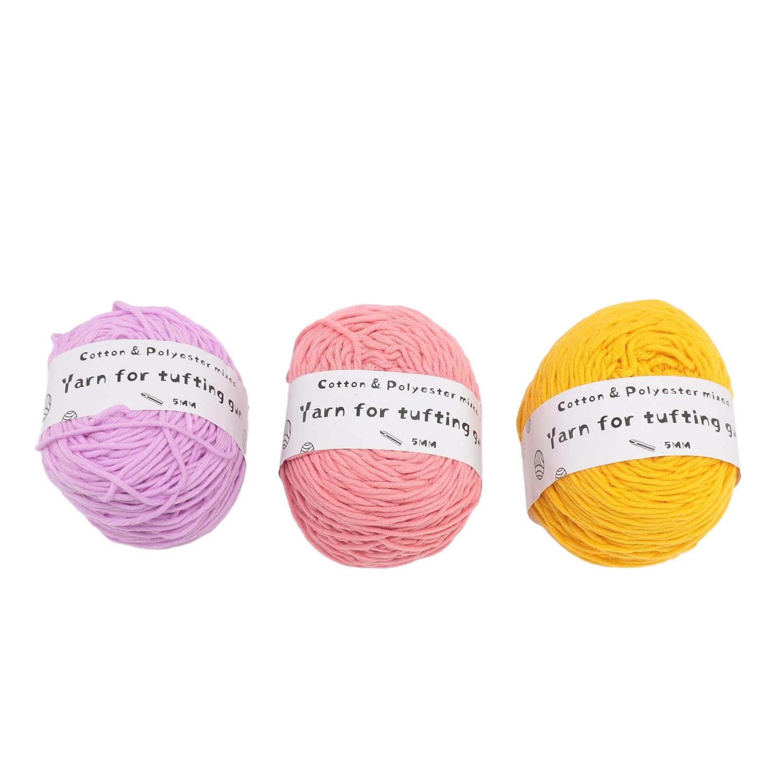 Fil à touffeter pour sous-verres et écharpes, 3 coloris chaleureux pour vos moments tricot
