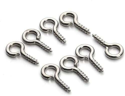 Miniatura 14 de 200 ganchos de metal para tornillos de 0.55 pulgadas/0.276 x 0.551 in, resistentes para hacer joyas de bricolaje, proyectos de arte y manualidades