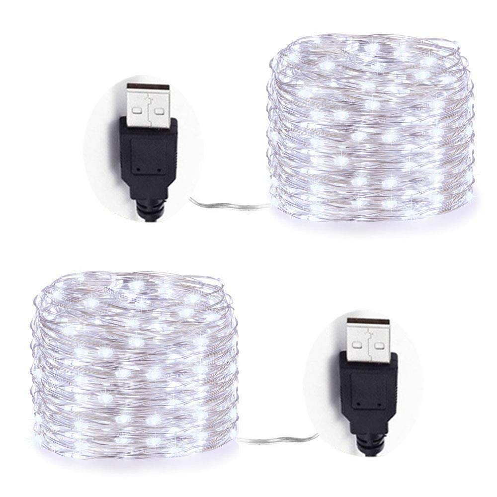 Uten Stringa Luci LED, Catene Luminose 15m 300 LEDs USB/Batteria