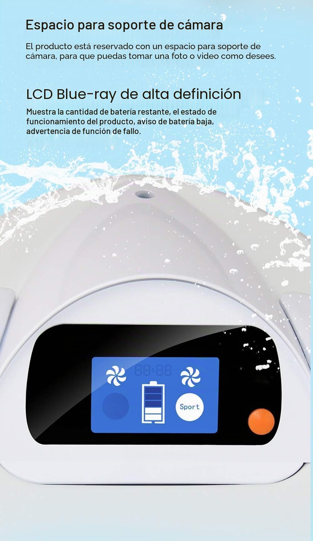 Generic Sea Scooter Explorer 3200W - Patinete subacuático para buceo, uso en piscina, lago y océano