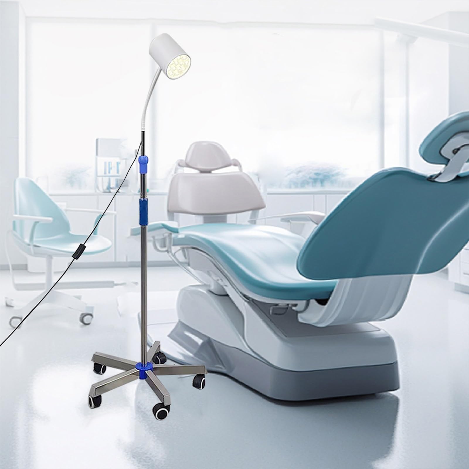 12 fori Lampada per Visita Chirurgica, Lampada per Visita Ginecologica a LED, Lampada per Visita Medica Mobile, Lampada per Visita a Collo D'oca, per Stomatologia Ambulatoriale