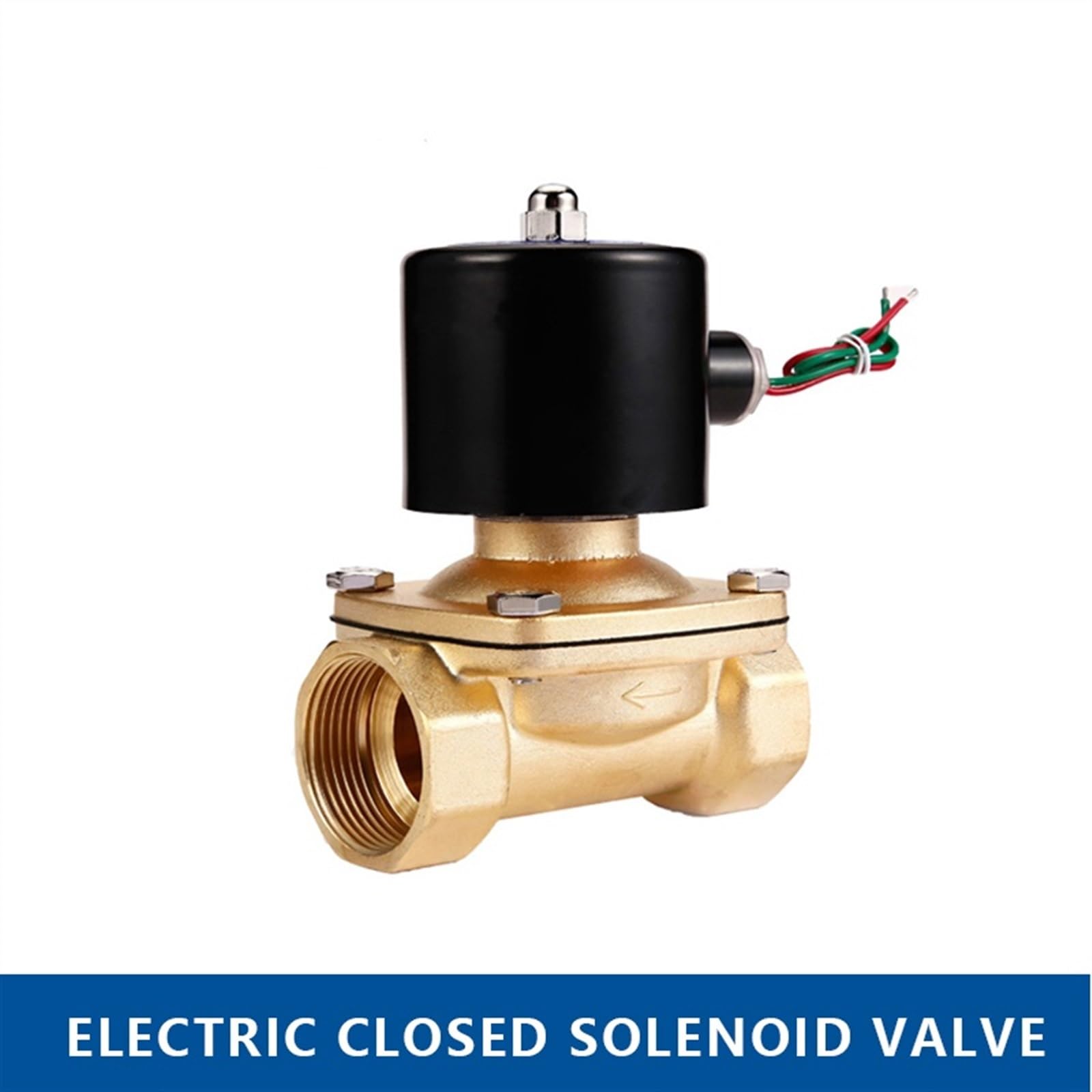 Elektryczny zawór elektromagnetyczny 1/4" 3/8" 1/2" 3/4" 1" DN8/10/15/20/25/50 normalnie pneumatyczny do wody, oleju, powietrza 12 V 24 V 220V 110V (2W025-08,AC 220V)