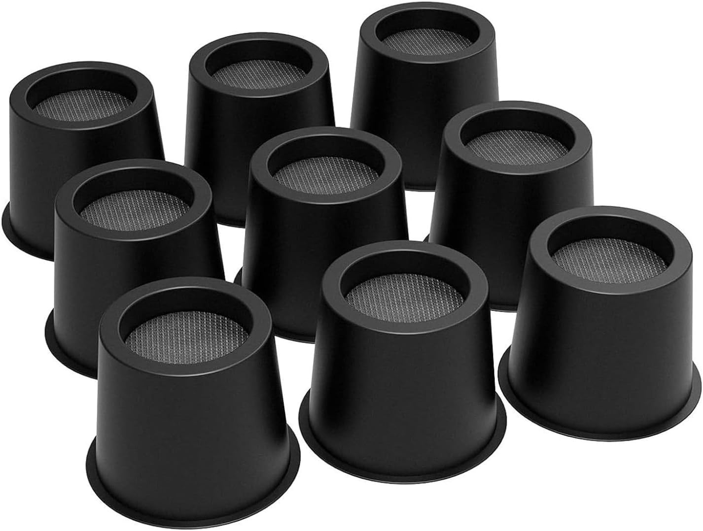 Heavy Duty 4/6 / 9pcs Risers 4inch Height for Beds Sofas Chairs Stackable Design 1500lbs Load Capacity Secure Lift Furniture Risers for Bed Sofa Table