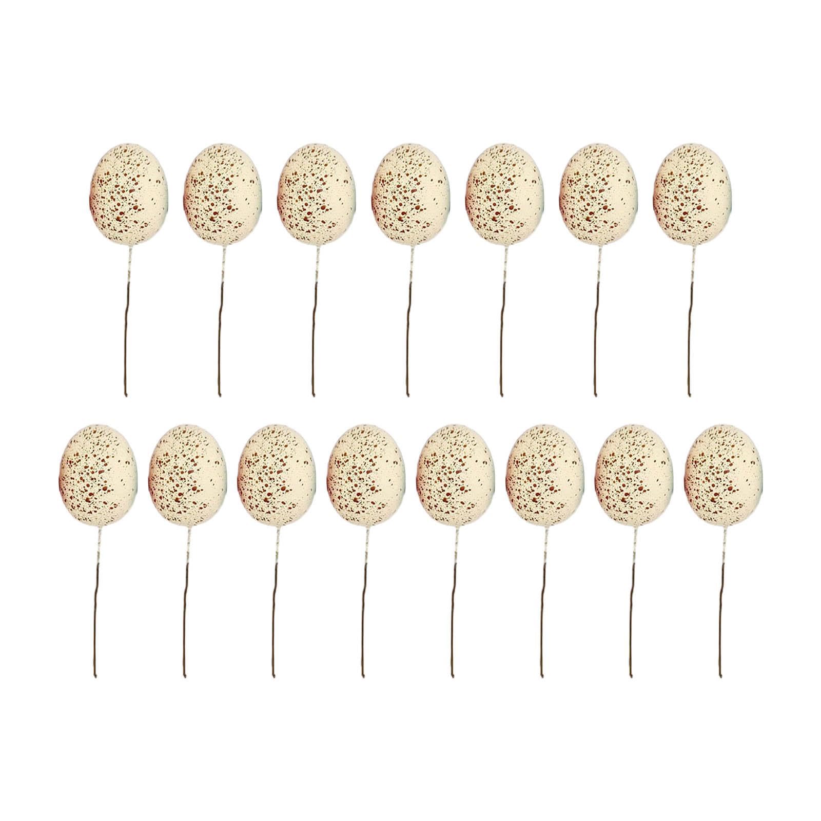 Jazuaiao 20Pcs Easter Foam Eggs Colorful Egg Ornament Art Supplies for Kindergarten School Students Ornament Easter Eggs Decorating