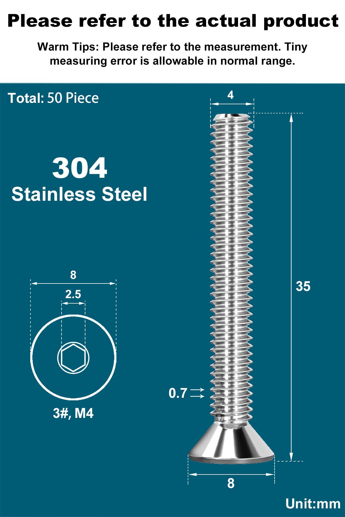 Drenky 50 Pcs Socket Screws - Image 2