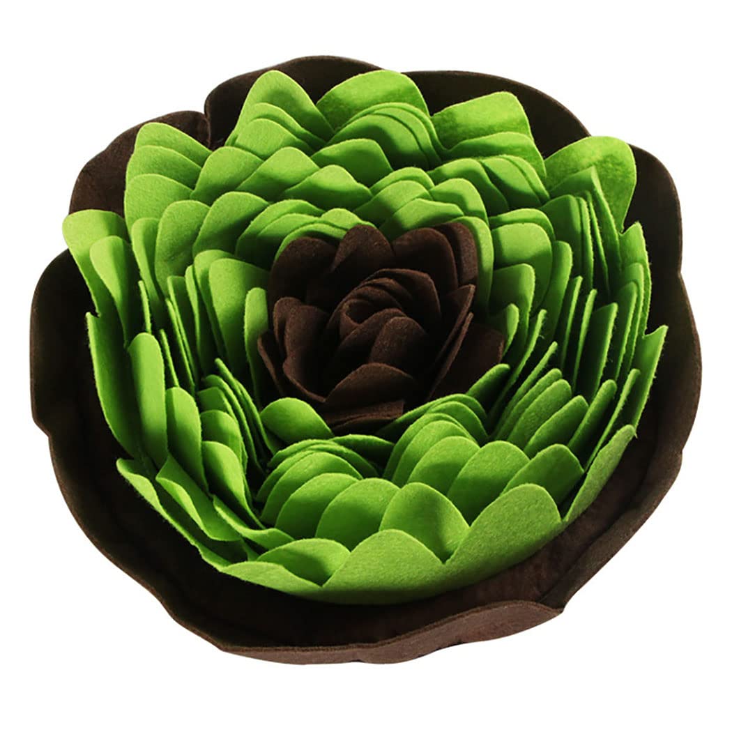 Générique Tapis de fouille Flower antidérapant pour Chiot, Jouet-Puzzle interactif pour Chien, Tapis d'entraînement olfactif d'intérieur, Jeu de Recherche de friandises et Jouets cachés