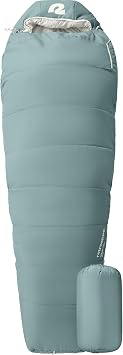 Retrospec Dream Mummy Sleeping Bag - 5, 15, 30F Cold Weather Camping & Travel Essential Gear with Water - Resistant Shell & Synthetic Fill - Zippered Pocket & Stuff Sack