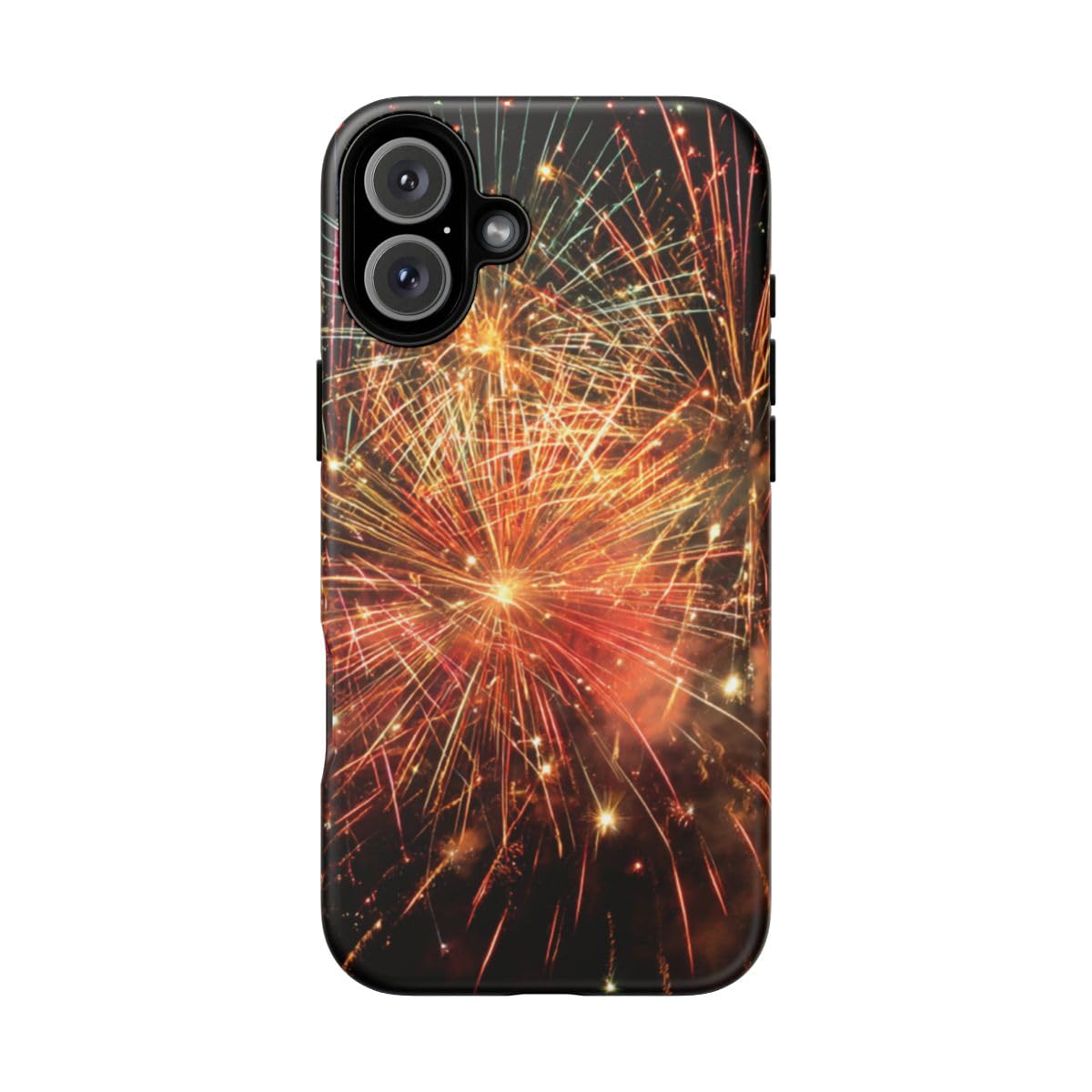 Coque feux d'artifice colorés rigide mate iPhone 16 Plus multicolore fine - 5