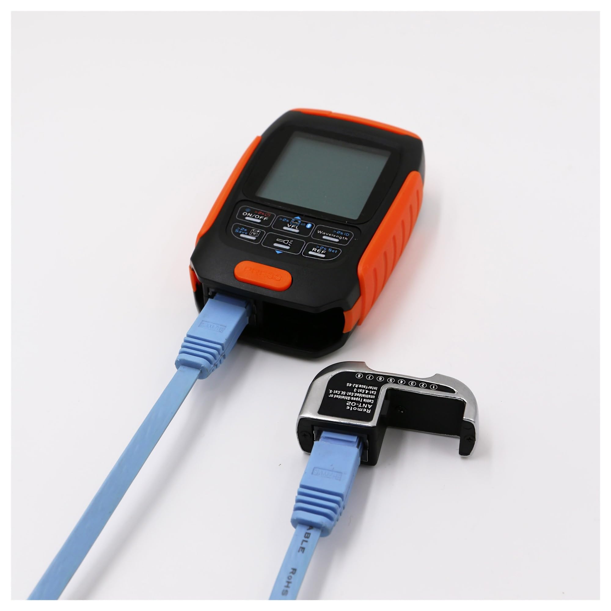 Medidor de Potencia óptica batería Iones Litio 4 en 1, localizador Visual fallas, probador Fibra Prueba Cable Red(50T-15mw 15KM)