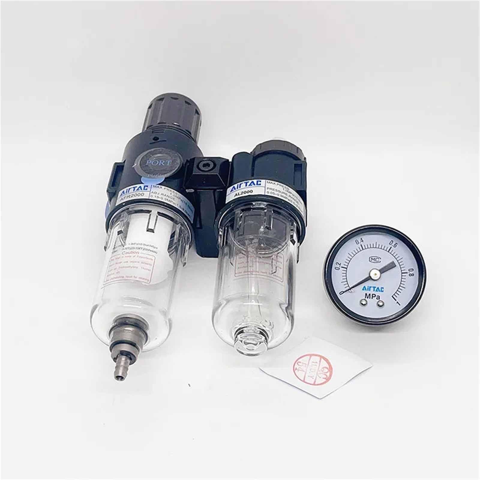 Regulator filtra pneumatycznego AFR2000 AFC2000, jednostka uzdatniania powietrza, presostat, manometr do sprężarki z akcesoriami.(AFC1500)