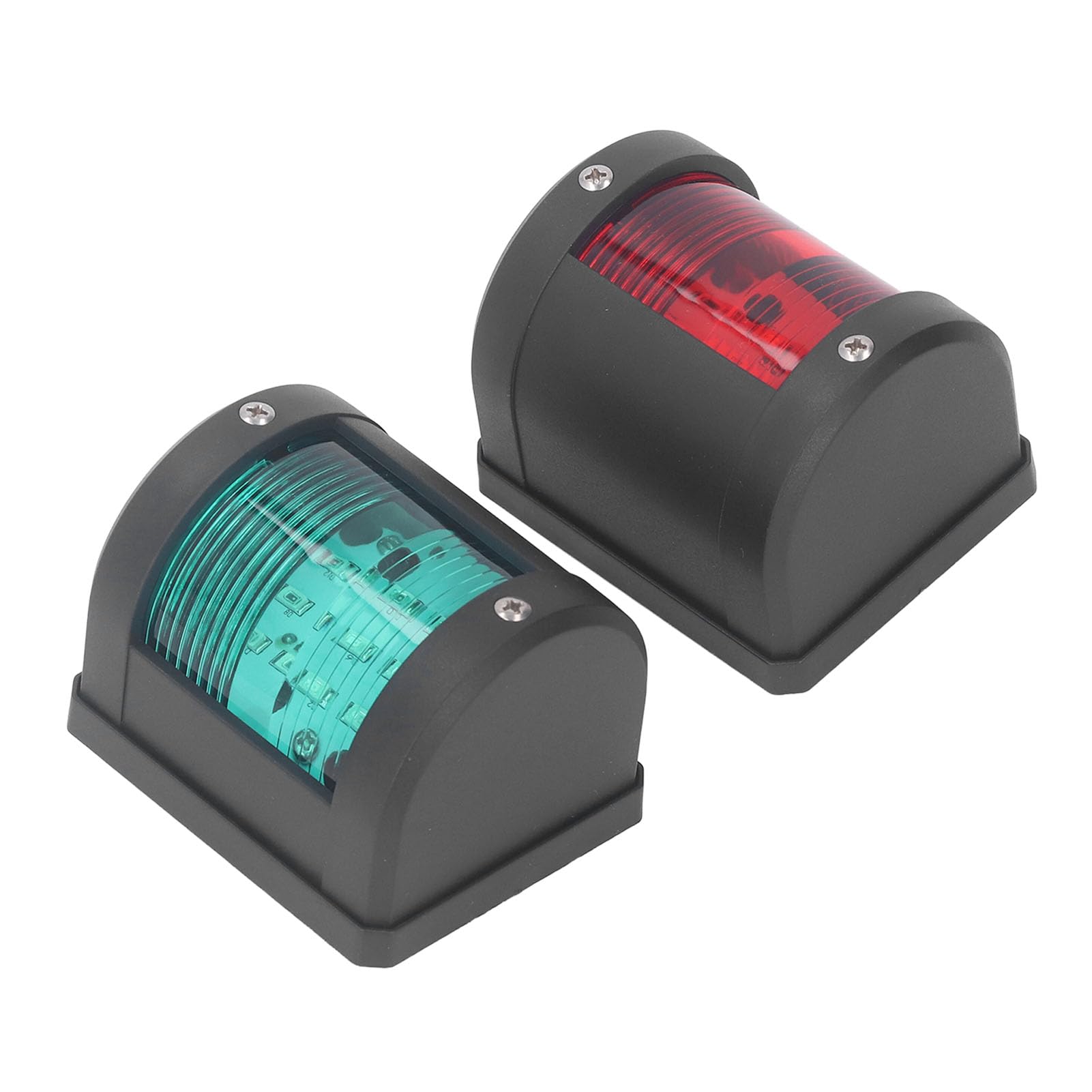 Luz de Navegación LED Verde de Estribor, Juego de 2 Piezas, 12 V, 24 V CC, IP54, Luces de Puerto Rojas, ángulo de 112,5 °, Rango de 2 NM, Luces Estroboscópicas Brillantes, Luces