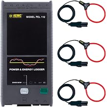 AEMC PEL 112 3-Phase Power/Energy Logger, MA193-10-BK MiniFlex Sensors