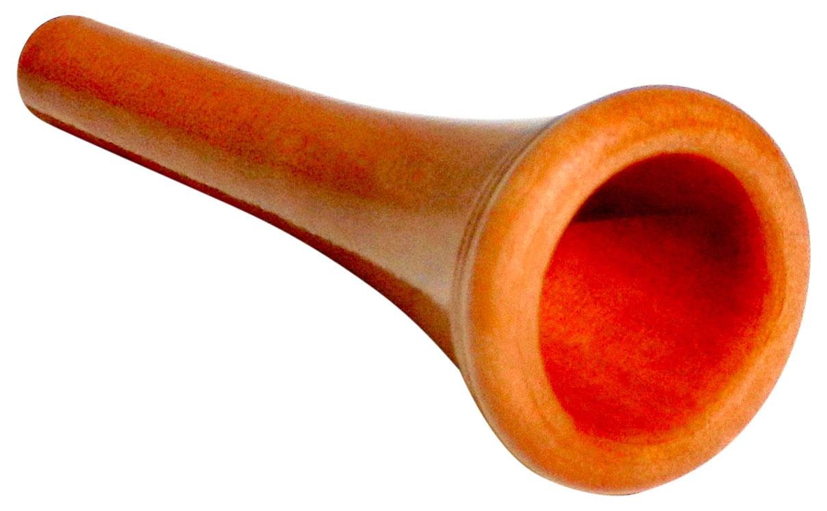 Rieger & Gräf WH11 Birne Mundstück für Waldhorn (hochwertiges Allroundmundstück für Waldhorn aus geöltem Birnenholz mit Polsterrand & 16,5 mm Innendurchmesser für einen brillianten Ton)