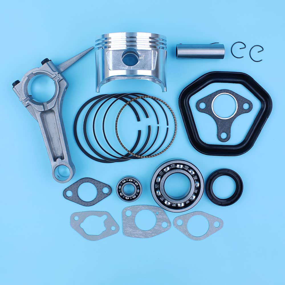 JAFILO Juego de Juntas de Sellado de cojinete de biela de conexión de Pasador de Anillo de pistón de 88 mm, for GX390 13HP GX 390 190F, for Motores de Potencia de generador Juego de Aros de pistón
