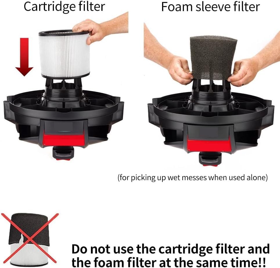 Miniatura 3 de 90304 Filtros de cartucho HEPA de repuesto con tapa, compatibles con aspiradoras Shop-Vac Shop Vac 90304, 90350, 90333, 903-04-00, 9030400, 90585 de