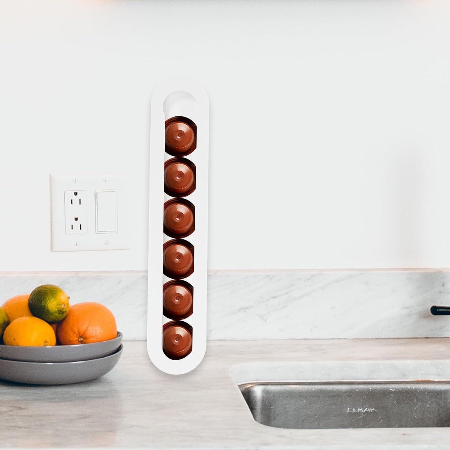 Acrylic Coffee Pod Holder Rack Small Size Coffee Capsules Storage Organizer for Home Countertop Display