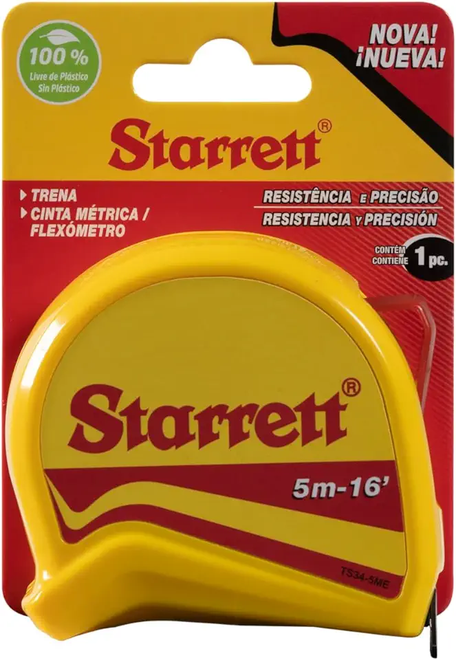 Trena 5 metros de Bolso da Série KTS - Linha Milímetros e Polegadas – KTS34-5ME-S