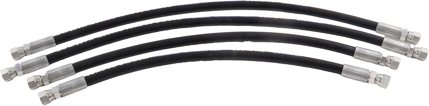 Snowplow Hydraulic Hose Kit 1/4in Compatible with Blizzard Plow 7600-8000-8600-9000HD Series, Lenght 16", 18", 22"