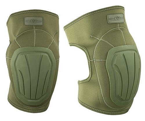 DamascusGear DNKPOD Imperial - Rodilleras de neopreno, tapas reforzadas antideslizantes Trion-X, ajuste seguro, absorben los golpes (talla única,