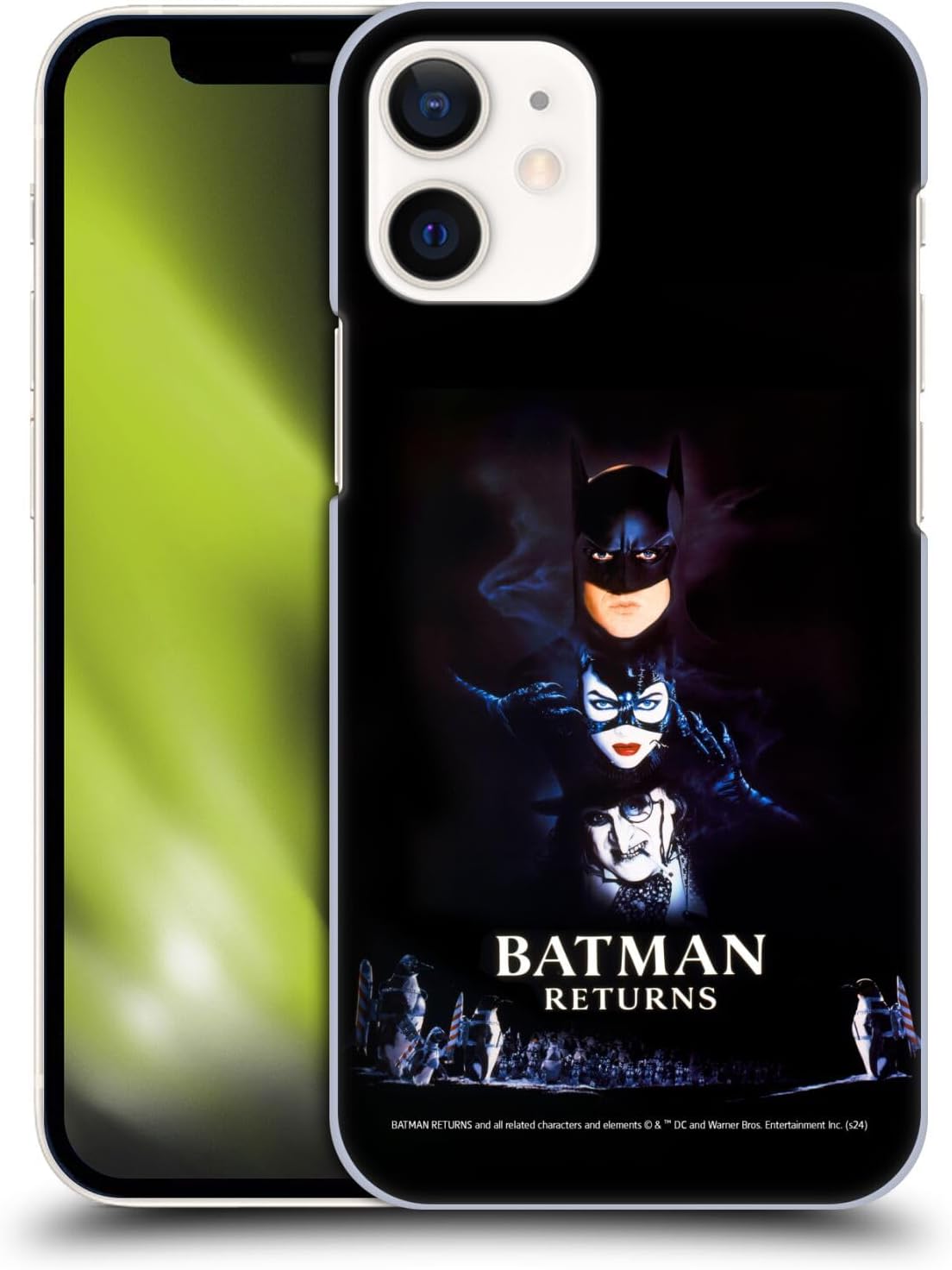 Head Case Designs Officially Licensed Batman Returns Poster Key Art Hard Back Case Compatible With Apple iPhone 12 Mini