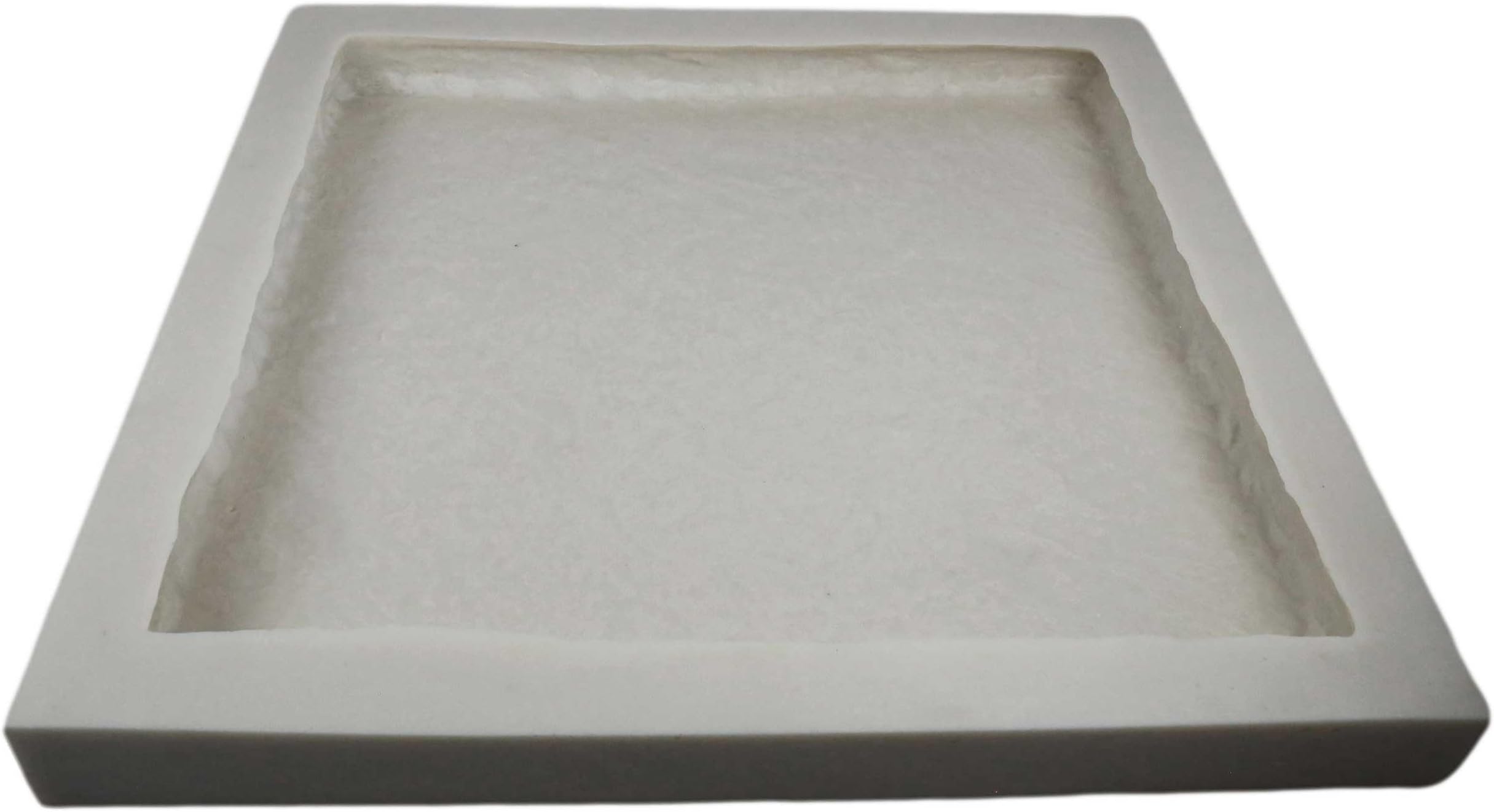 Manufactured Stone Rubber Molds for Concrete, Rock Texture Wall and Column Cap/Hearthstone/Paver 22" x 22" x 2", Recycled Material