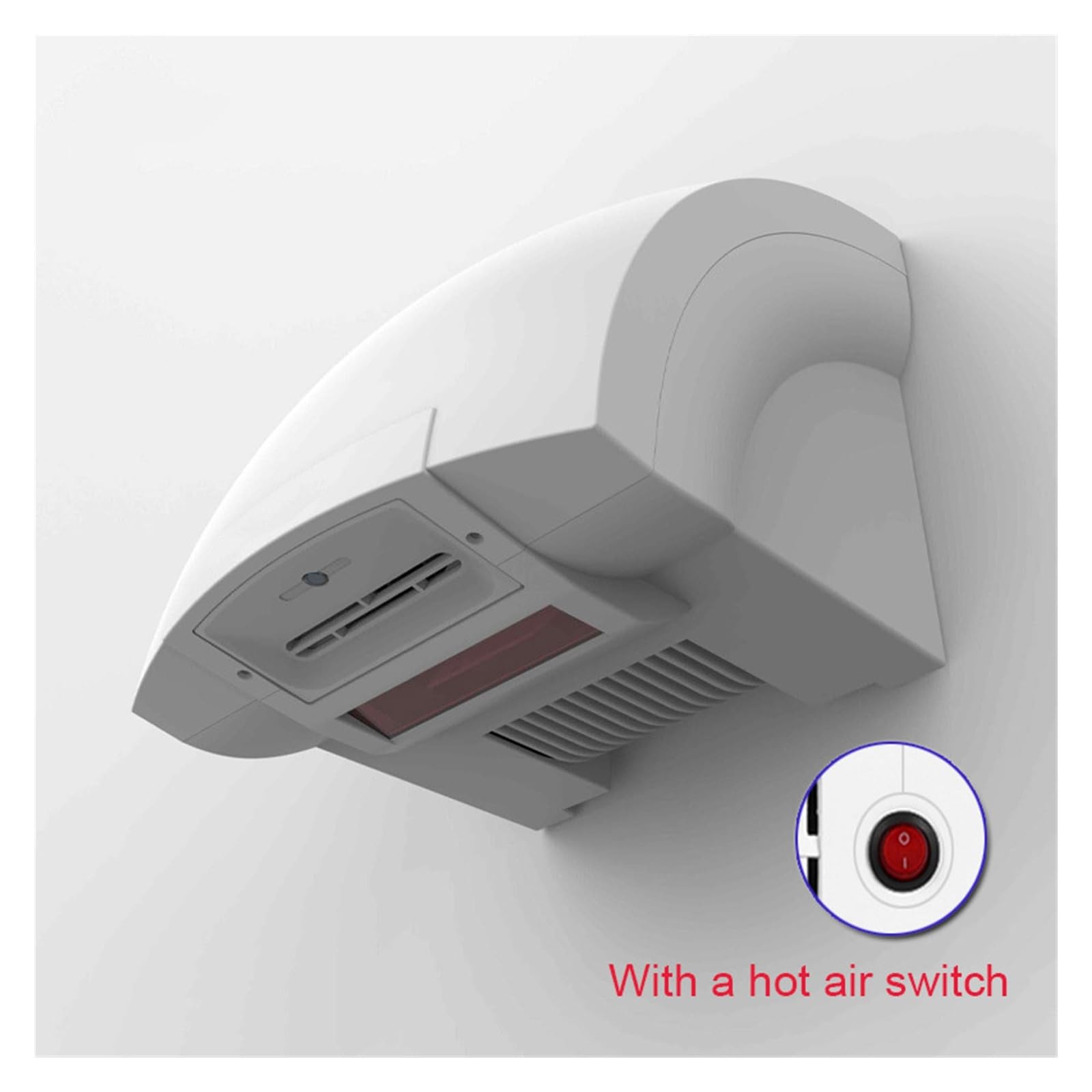 Secamanos Electrico, Secador de Manos de inducción Inteligente Totalmente automático, montado en la Pared, de Aire Caliente frío de Alta Velocidad.
