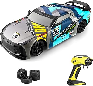 RC Drift Car with Drift Tire &LED Light,1/16 Scale 2.4G 4WD 30KM/H High Speed RC Race Car RC Sport Racing Drift Car for Adults Gifts
