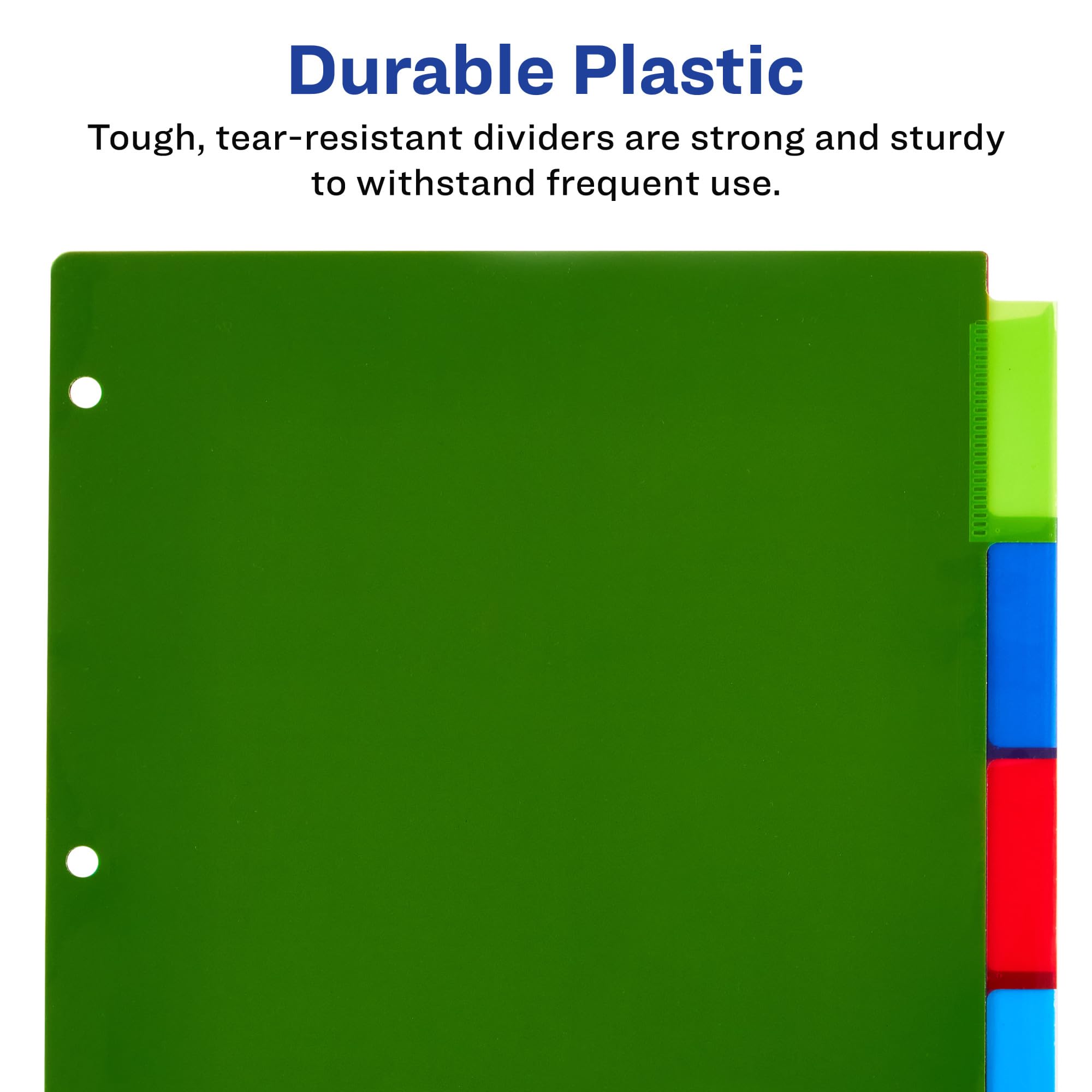 Avery Big Tab Insertable Plastic Dividers, 5 Multicolor Tabs, Case Pack of 24 (5007278211900), 24-pack - Image 4