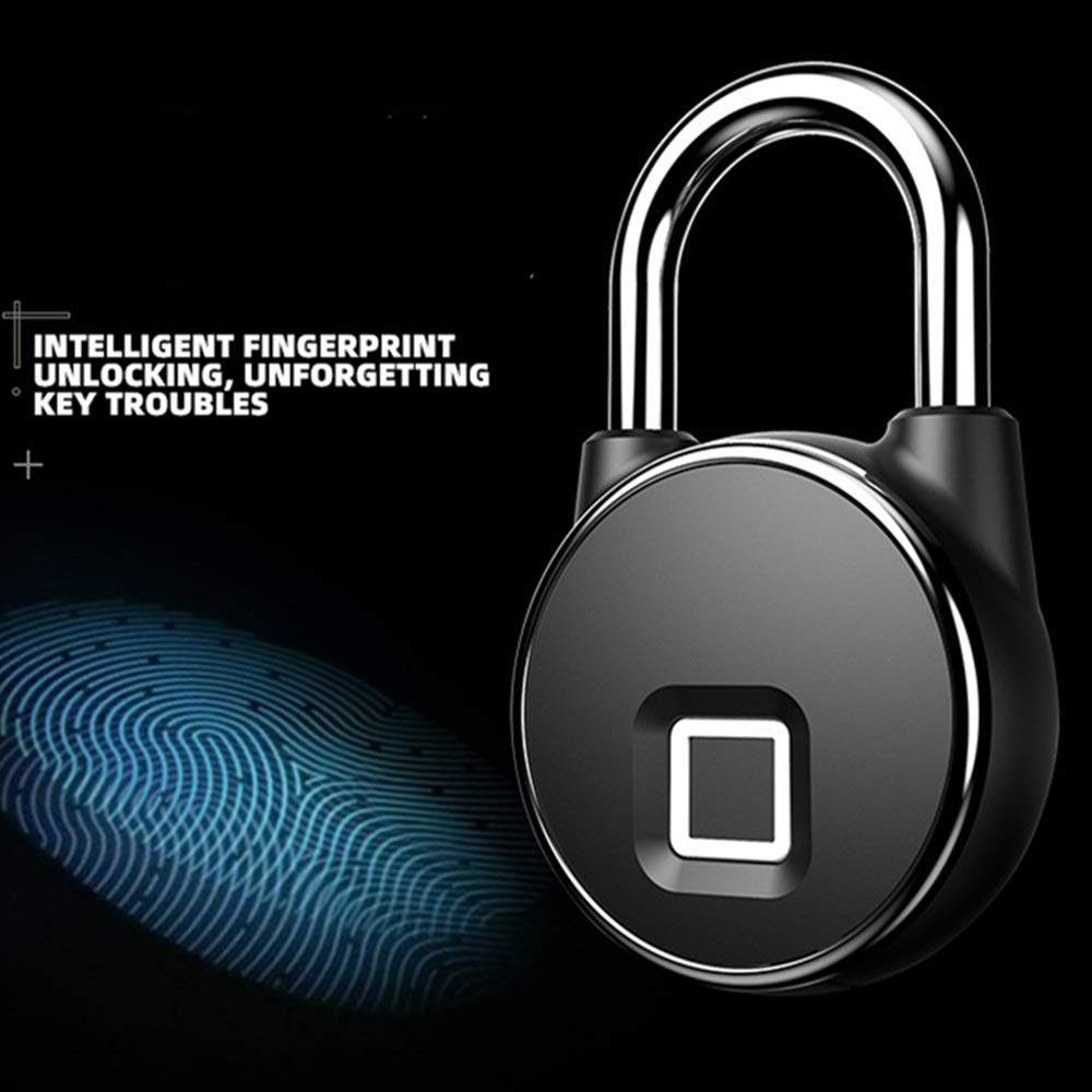 Candado Inteligente con Huella Dactilar Lock de huellas dactilares antirrobo con candado impermeable inteligente para Seguridad