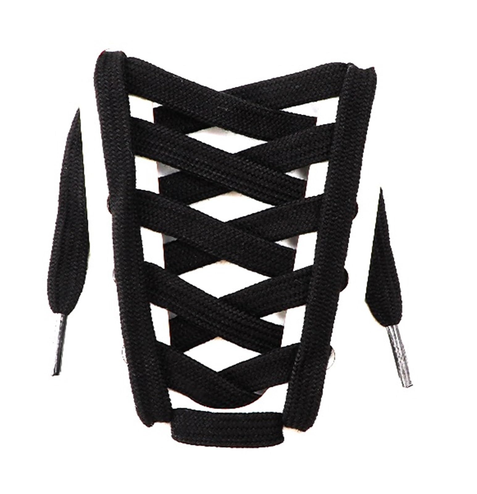 GPDNBIEU Shoelaces, For Shoes Sport For Kids Adult Flat Shoestring Laces For Sneakers Casual Accessories(Black,140cm)