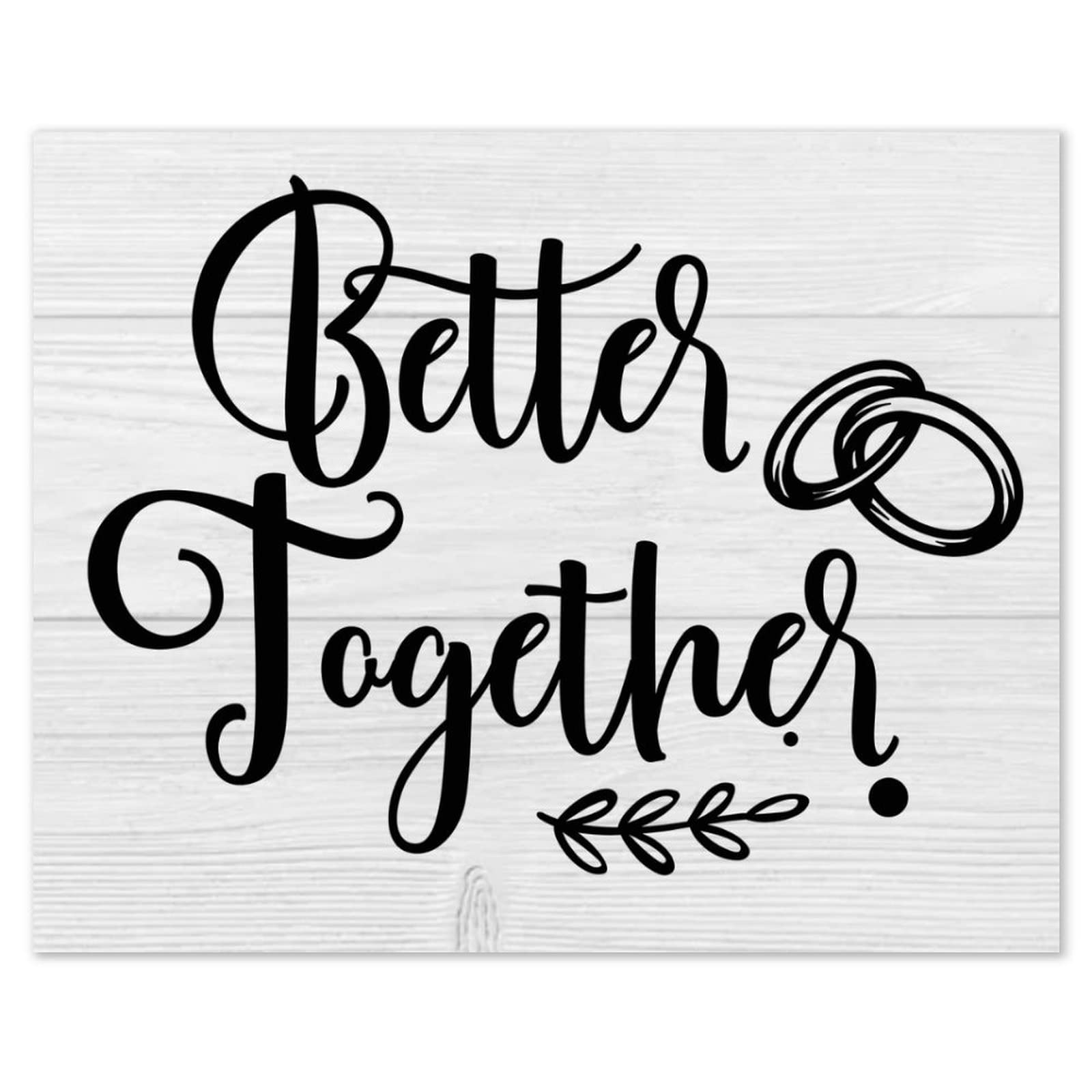 Plaques en bois Better Together pour créer un porche accueillant et chaleureux