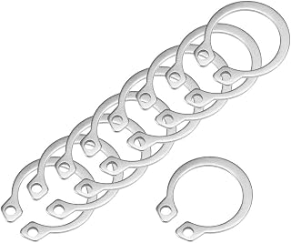 uxcell 17mm External Circlips C-Clip Retaining Shaft Snap Rings 304 Stainless Steel 50pcs
