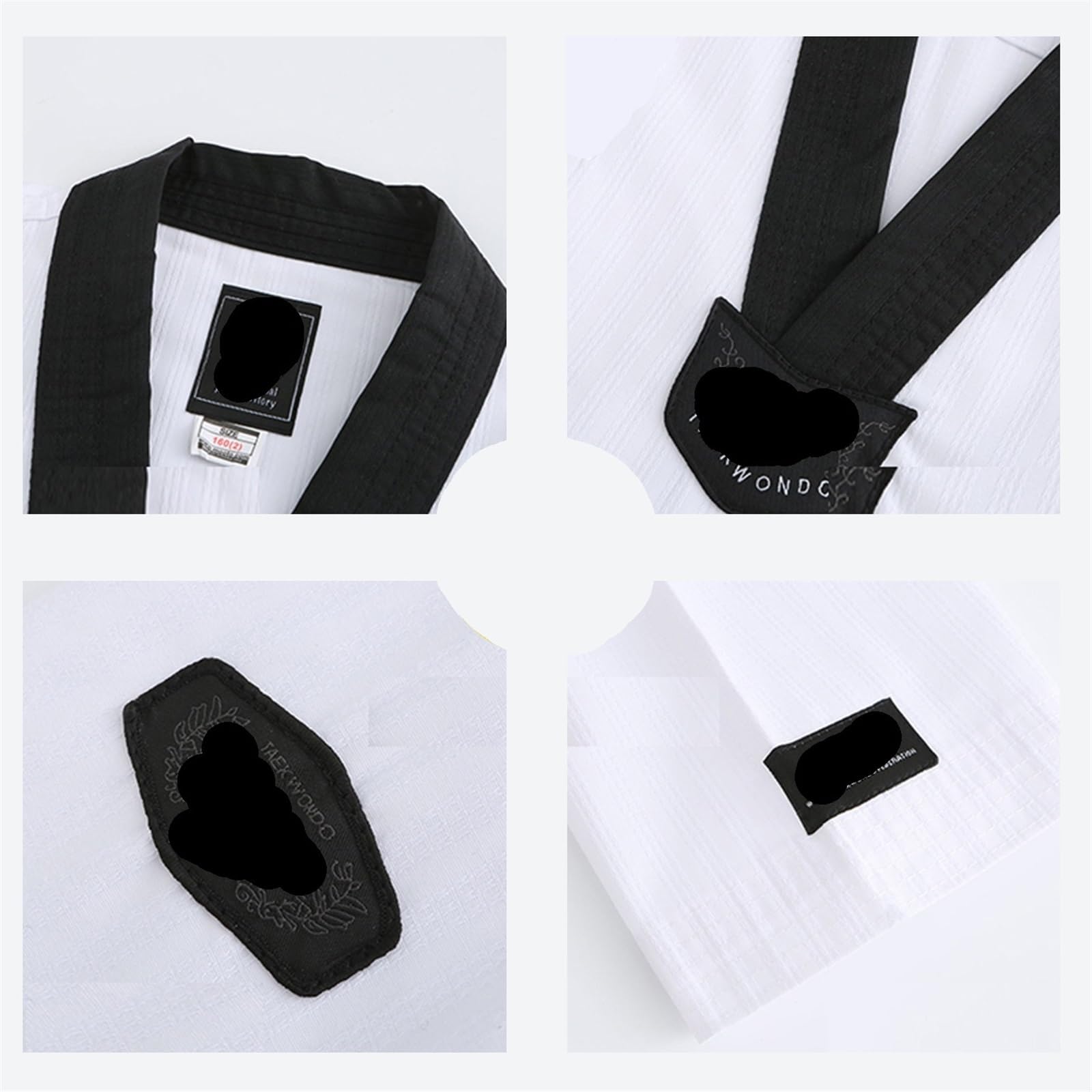 Kimono da Karate Uniforme da Taekwondo for Allenamento in Palestra, Tuta da Competizione for Uomo e Donna, Set di Camicia e Pantaloni for Karate(130)