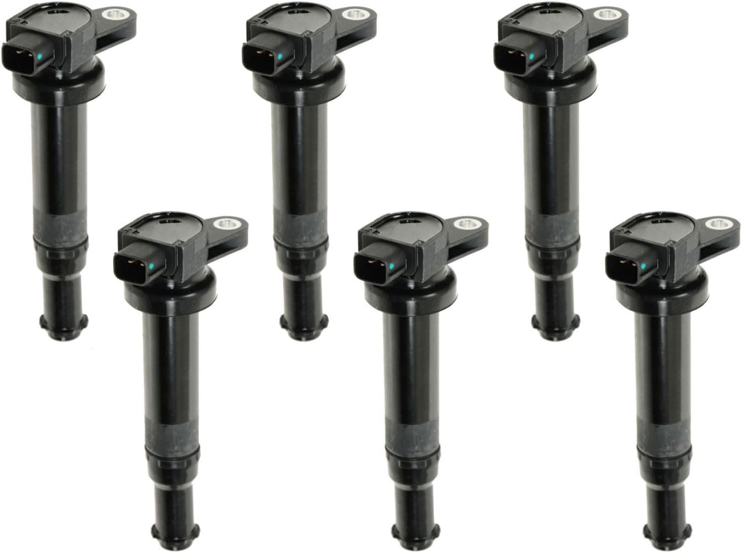 Ignition Coil Set 6 Piece Compatible with 2007-2009 Hyundai Santa Fe 06-10 Kia Optima 07-10 Rondo