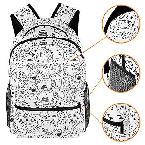Sac à dos ordinateur portable mandala grande capacité multicolore - 3