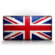 English Union Jack Flag Weathered Metal License Plate Great Britain England Flag Auto Tag