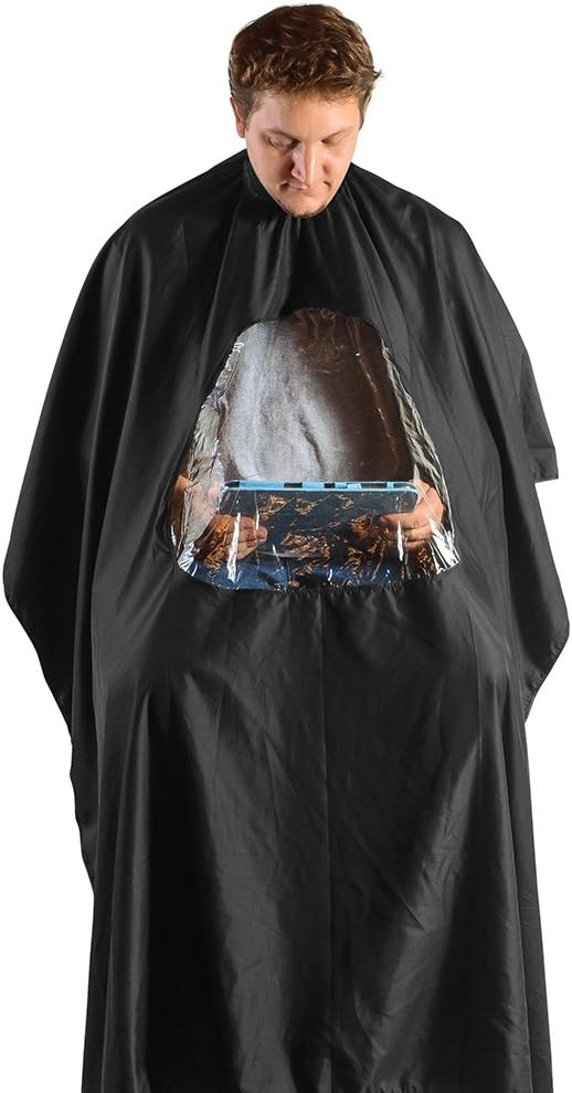 ToNi Professional Salon Cape - Barber Gown - Hair cutting & hairdressing - Waterproof with Transparent Window