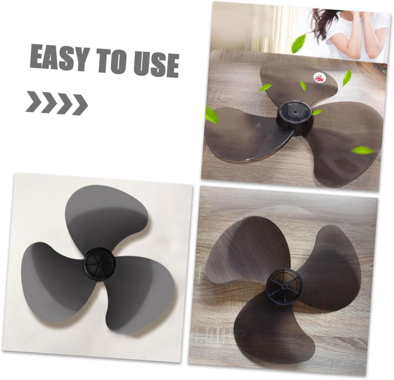 Zerodeko 2pcs Fan Electric Fan Leaves for Standing Fan for Standing Pedestal Fan Floor Fan Supply Standing Pedestal Fan Plastic Table Fan Accessory Fan Repair Parts