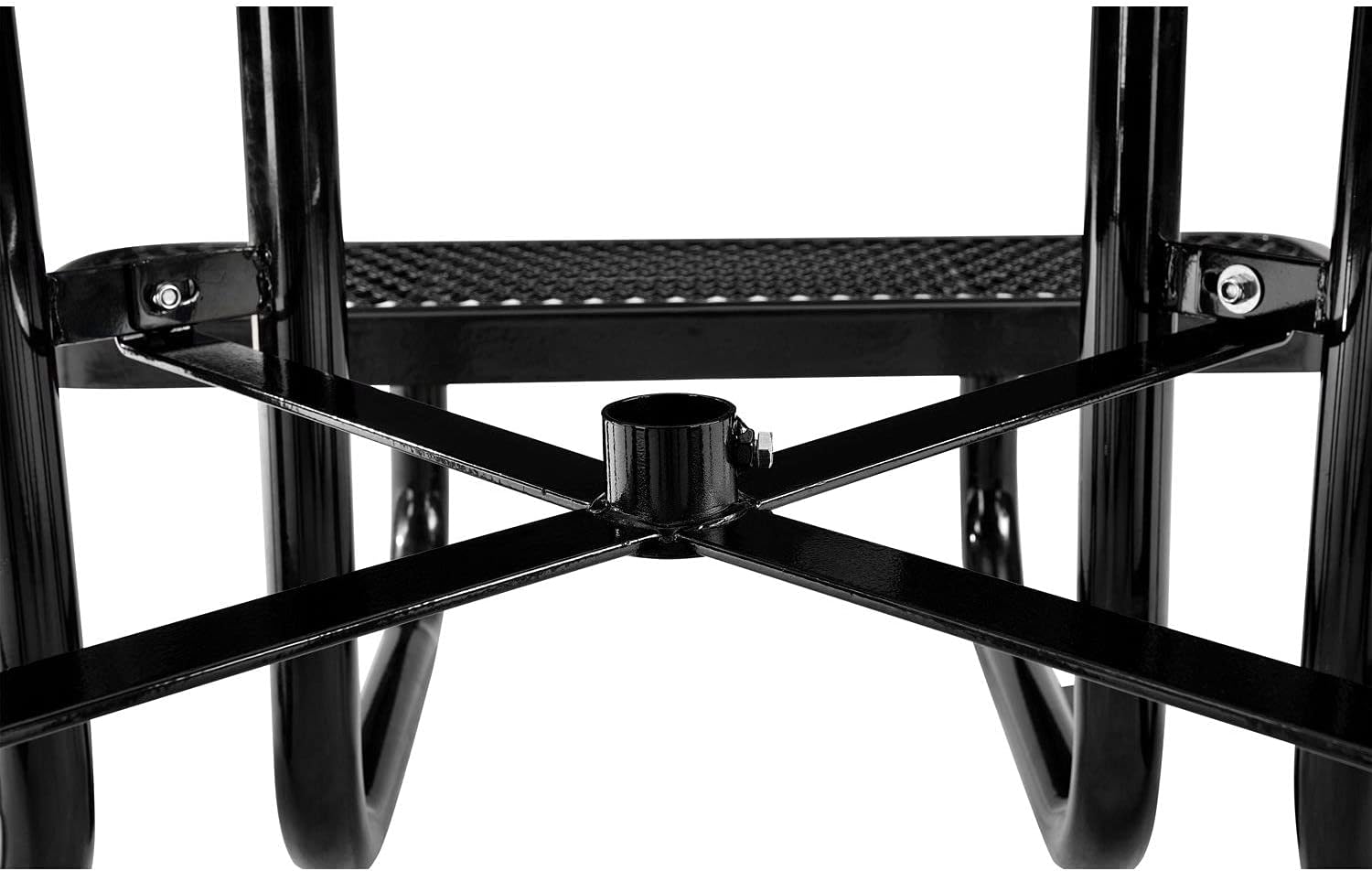 Global Industrial 46" Child Size Square Expanded Picnic Table, Black