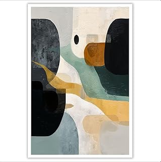 Cuadro en Lienzo Negro Formas abstractas cuadros decoracion salon Minimalismo lienzos decorativos dormitorios para Decorativos Salón Dormitorio Comedor Oficina 100x70 cm Sin Marco