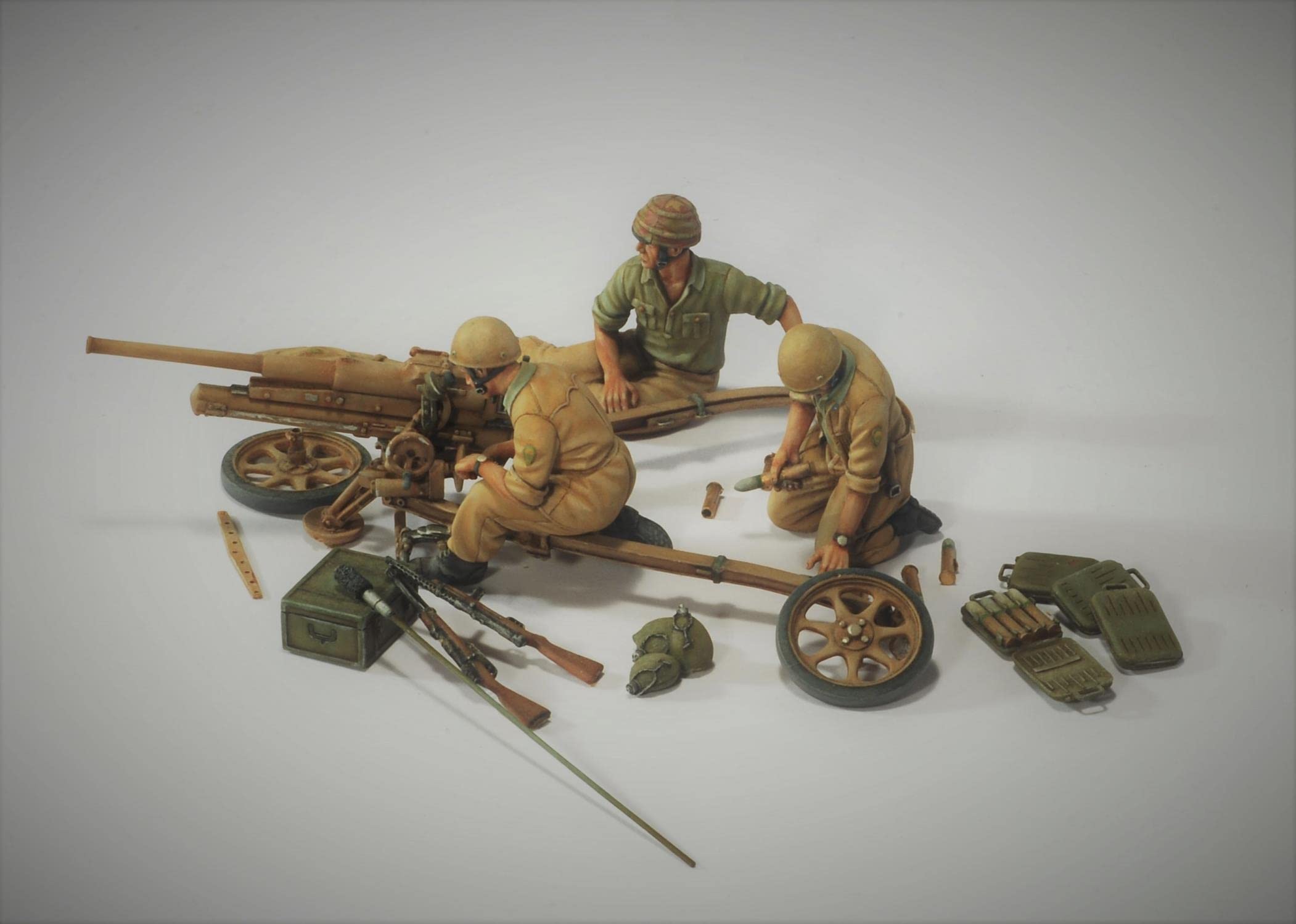 1/35 Harzfigur Modellbausätze GK WII Skydiver ITA. Kanone Unmontierter und unbemalter Bausatz 1284